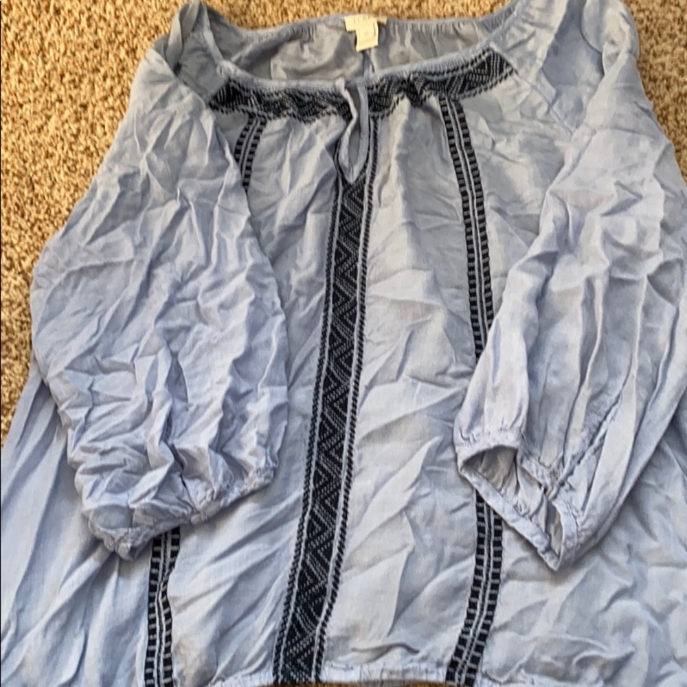 J crew peasant top